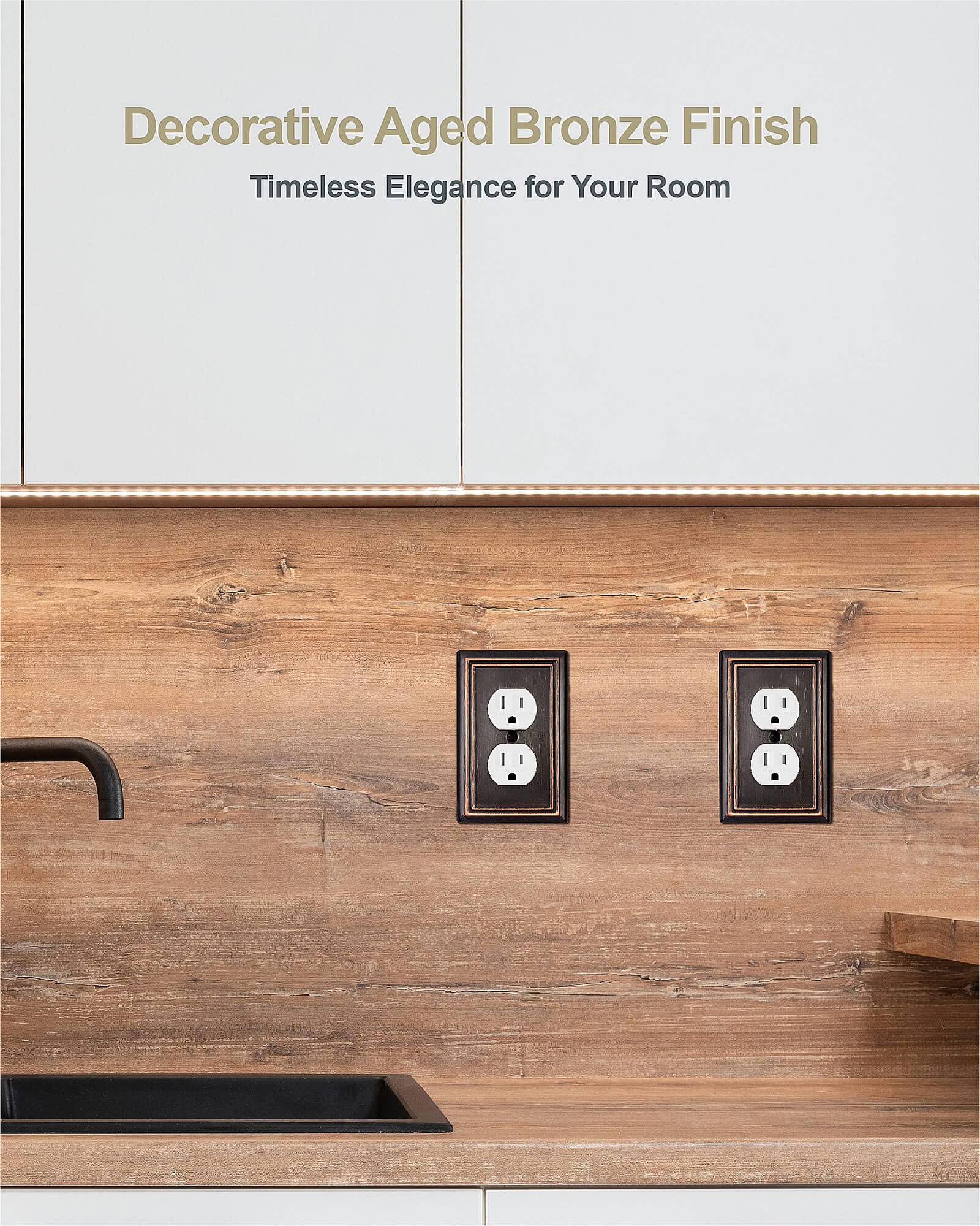 ZILLSEA wall plate with screws included for quick installation.