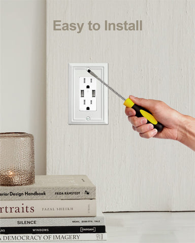 ZILLSEA wall plate includes screws for quick, complete replacement and setup.