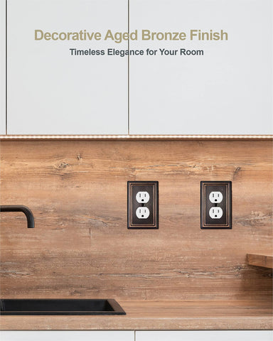 ZILLSEA wall plate with screws included for quick, hassle-free installation.