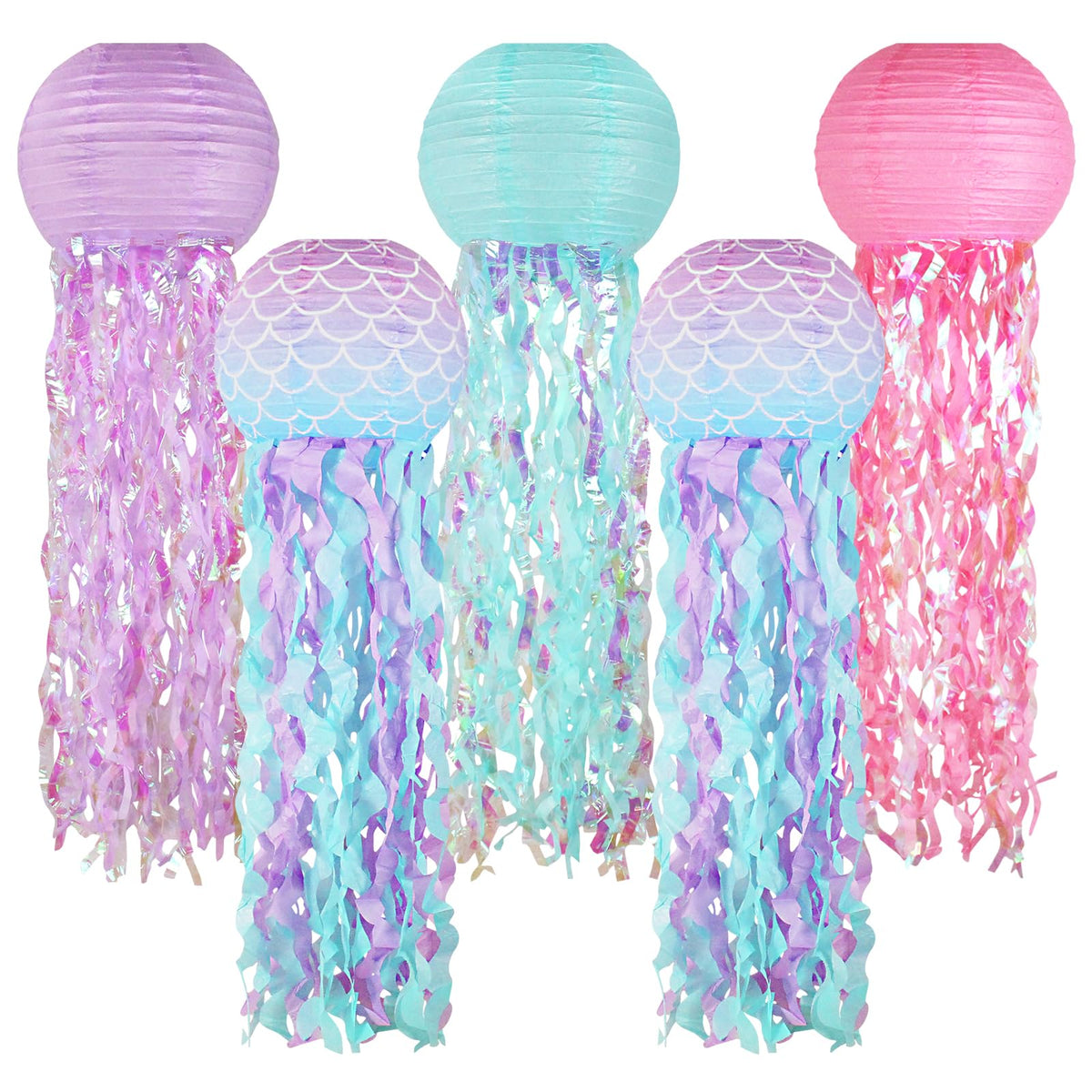 zilue mermaid jellyfish lanterns pink for vibrant under-the-sea party decor
