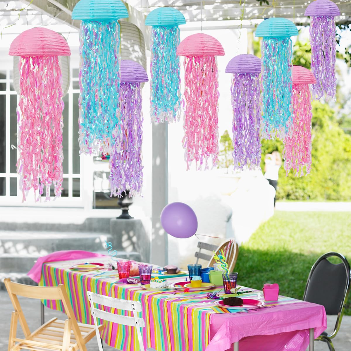 Zilue mermaid room decor jellyfish lanterns for kids' spaces