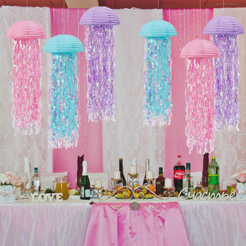 Zilue pool party jellyfish lanterns for outdoor decor and lighting