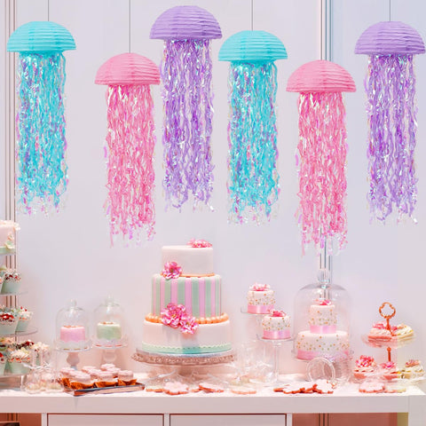 Zilue under-the-sea jellyfish lanterns brighten classroom ceiling decor