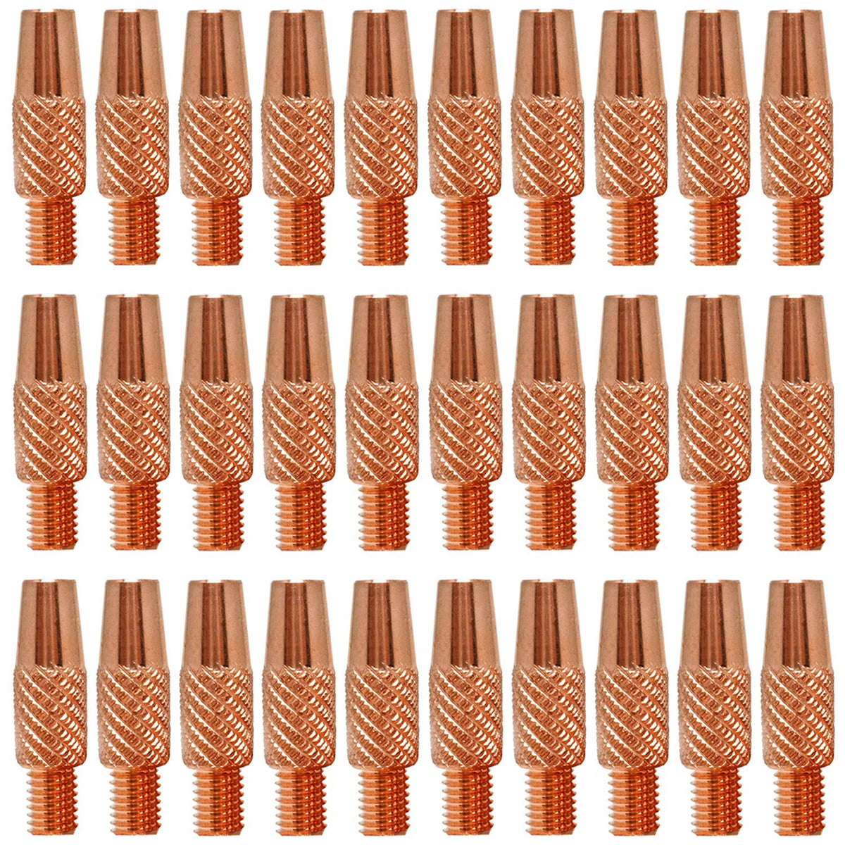 Zinger 186406 .035 mig tip pack closeup for durable, consistent welds.