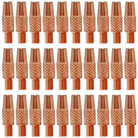 Zinger 186406 .035 mig tip pack closeup for durable, consistent welds.