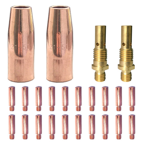 Zinger 0.030 inch MIG tip for precise feed and stable arc