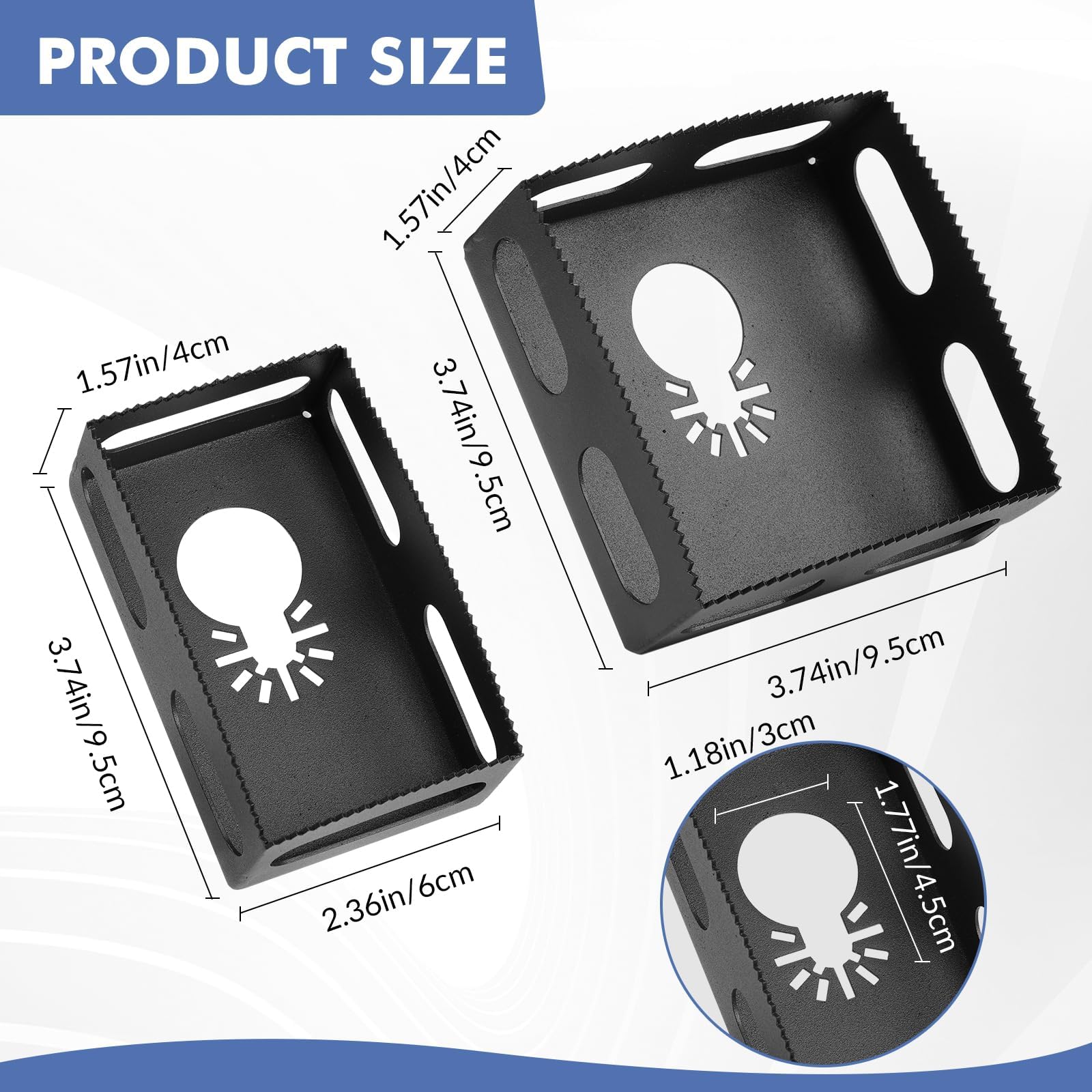 Zinkitool blade close-up showing durable stainless steel for long-lasting use