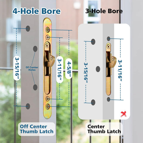 Zinkitool mortise lock mechanism promotes secure patio door operation.
