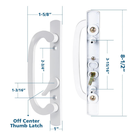 Zinkitool offset thumbturn included for easy operation and locking.