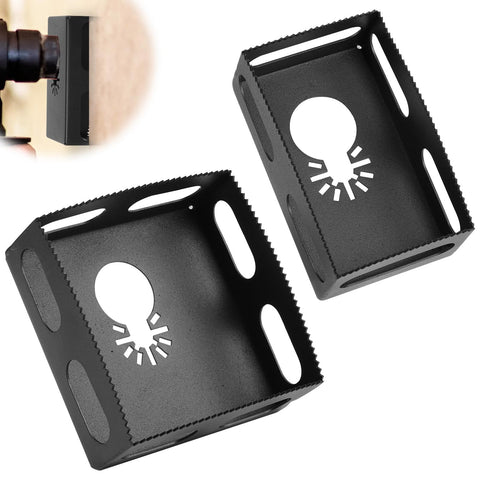 Zinkitool square slot cutter for drywall outlet openings with clean, precise cuts