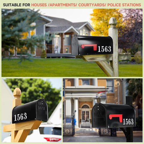 Zinovo outdoor mailbox, medium capacity for letters, magazines, and small parcels.