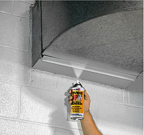 Flat white finish by Zinsser resists yellowing on ceilings