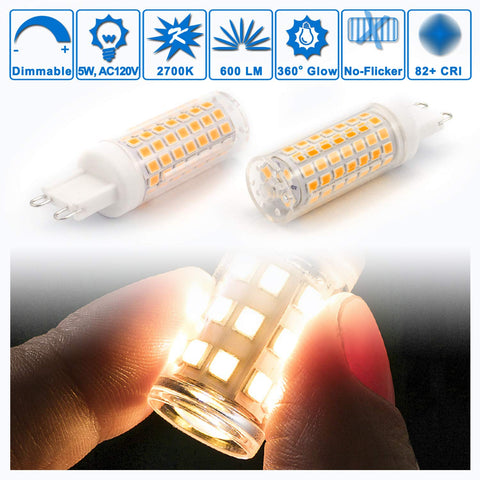Ziomitus G9 dimmable bulb in a pendant light for adjustable mood lighting