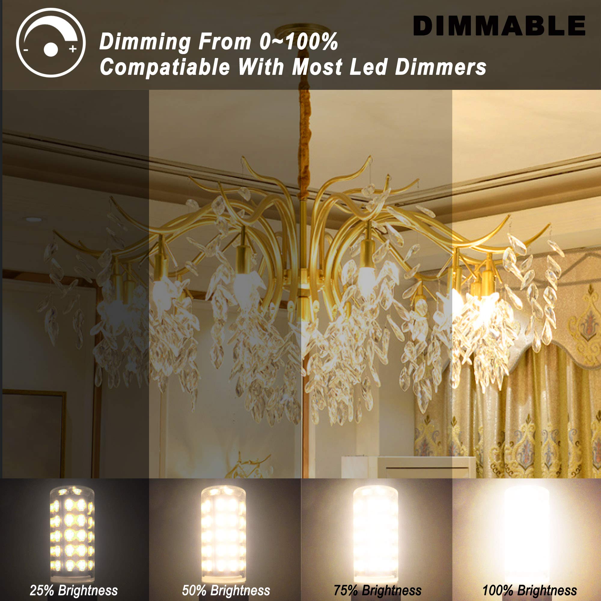 Ziomitus G9 LED bulb brightening kitchen cabinet lighting
