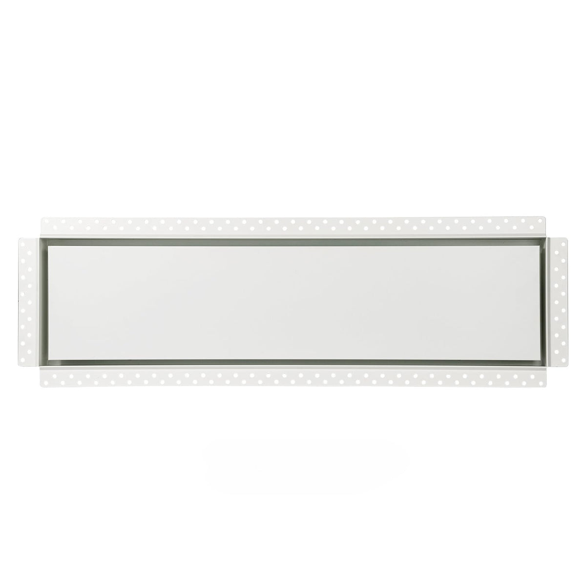 Zion Steel Return Air Grille 8x30 flush mount white for clean aesthetics and airflow