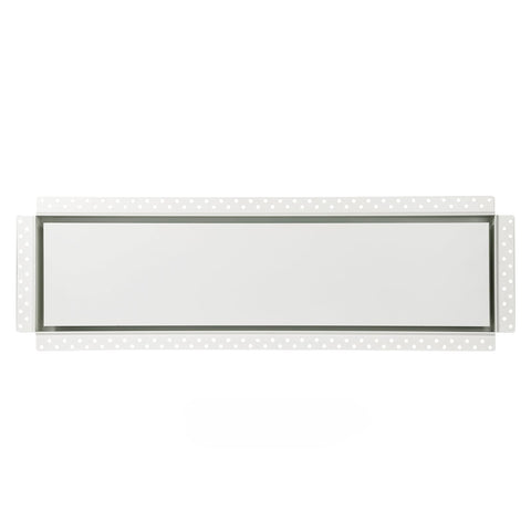 Zion Steel Return Air Grille 8x30 flush mount white for clean aesthetics and airflow