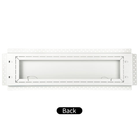 Zion Steel Return Air Grille wall profile closeup highlights durable stainless steel finish