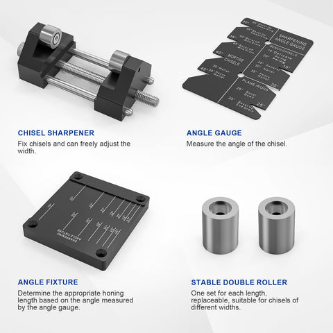 Ziopetru chisel sharpening jig enables easy angle-fixed sharpening