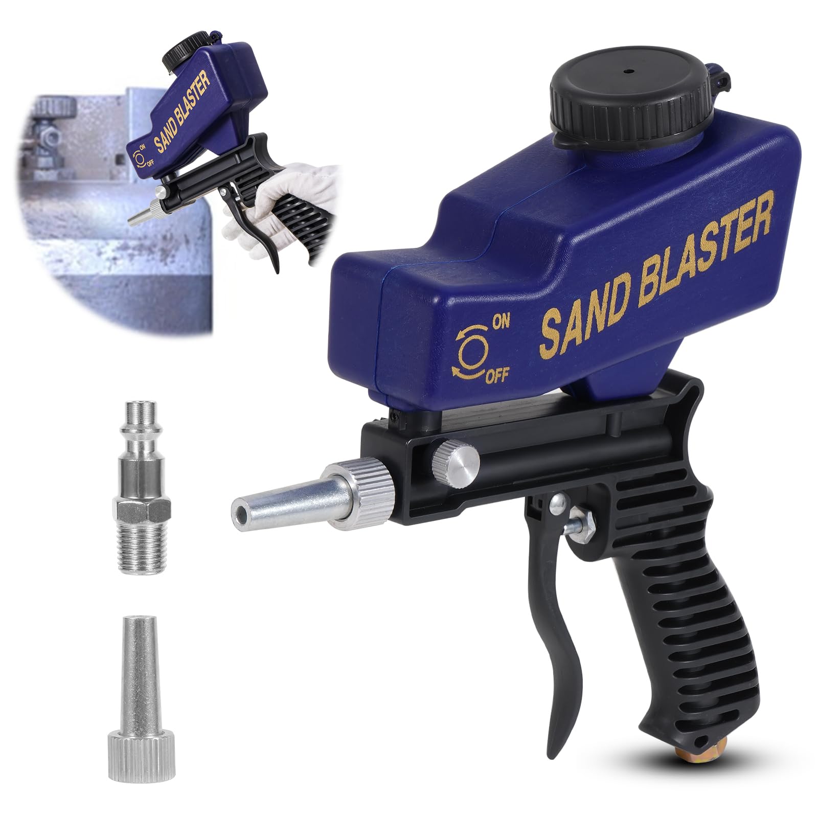 Ziopetru sandblaster gun with ergonomic grip for precise operation.