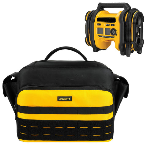 ZIOZERTT air compressor bag for DEWALT DCC020IB with secure fit and transport protection.