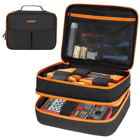 ZIOZERTT carrying case with double-layer storage keeping Klein Tools kit organized.