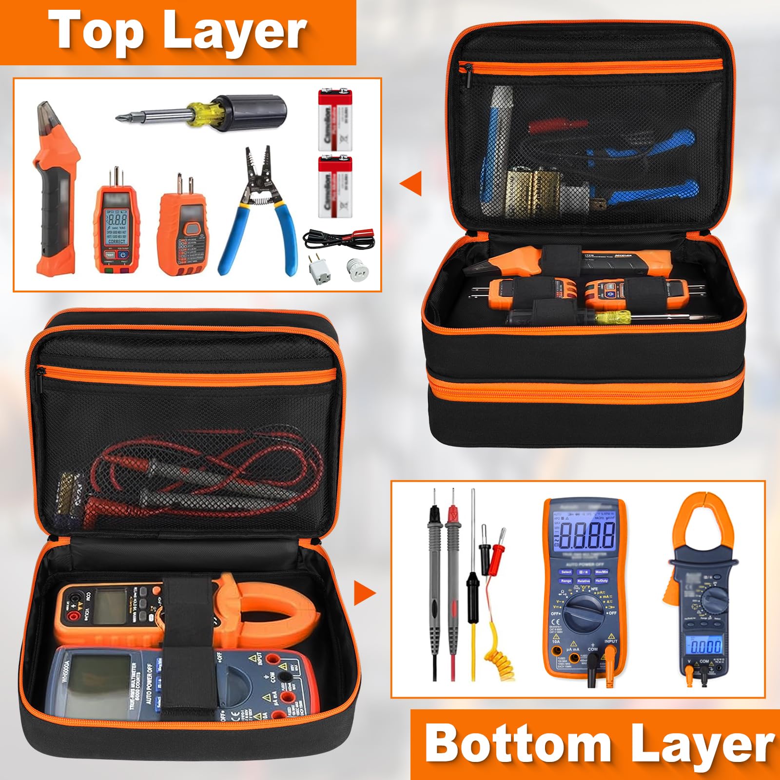 ZIOZERTT case showing scratch-resistant shell for tool protection.
