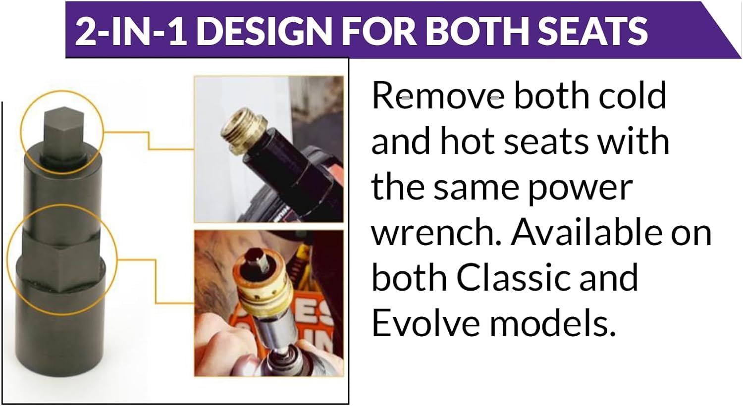 Zip Seat Extractor frees a frozen seat with leverage