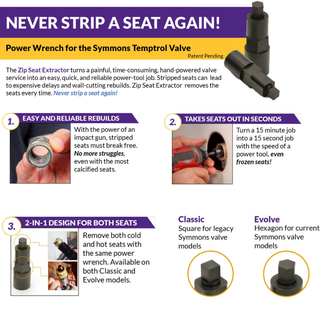 Zip Seat Extractor Set assembly laid out for Temptrol repairs