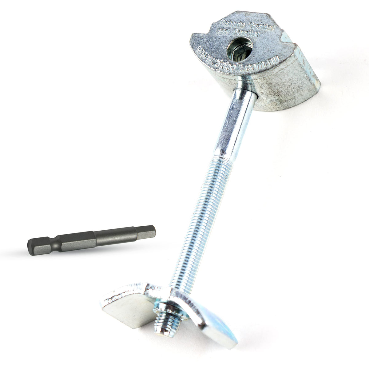 Zipbolt 10500 connector pack top view for quick, sturdy countertop joins.