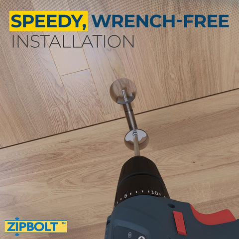 Zipbolt 10500 hex bit included enables easy one handed tightening.