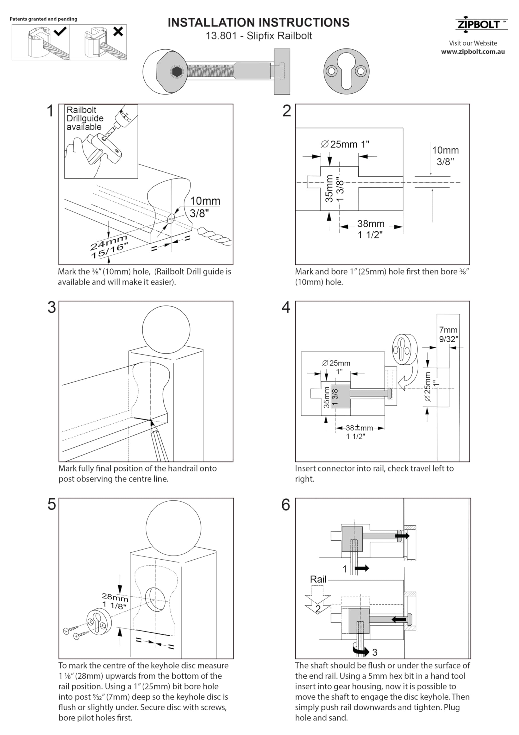 Zipbolt gear-driven mechanism showcases innovative design for smoother handrail joins.