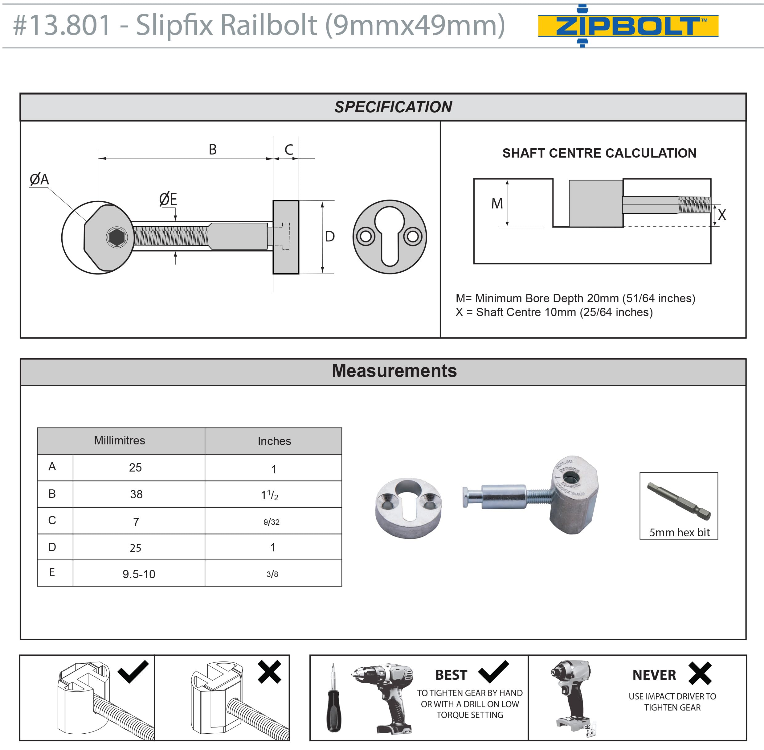 Zipbolt railbolt on site demonstrates quick retrofit for remodeling projects.
