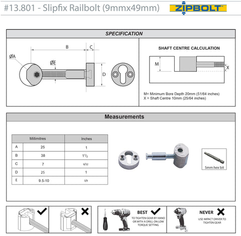 Zipbolt railbolt on site demonstrates quick retrofit for remodeling projects.