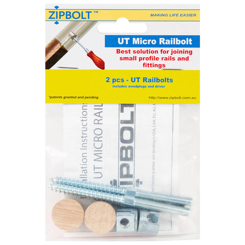 Zipbolt 16.610 UT Micro Railbolt housing drops onto shaft for clean setup