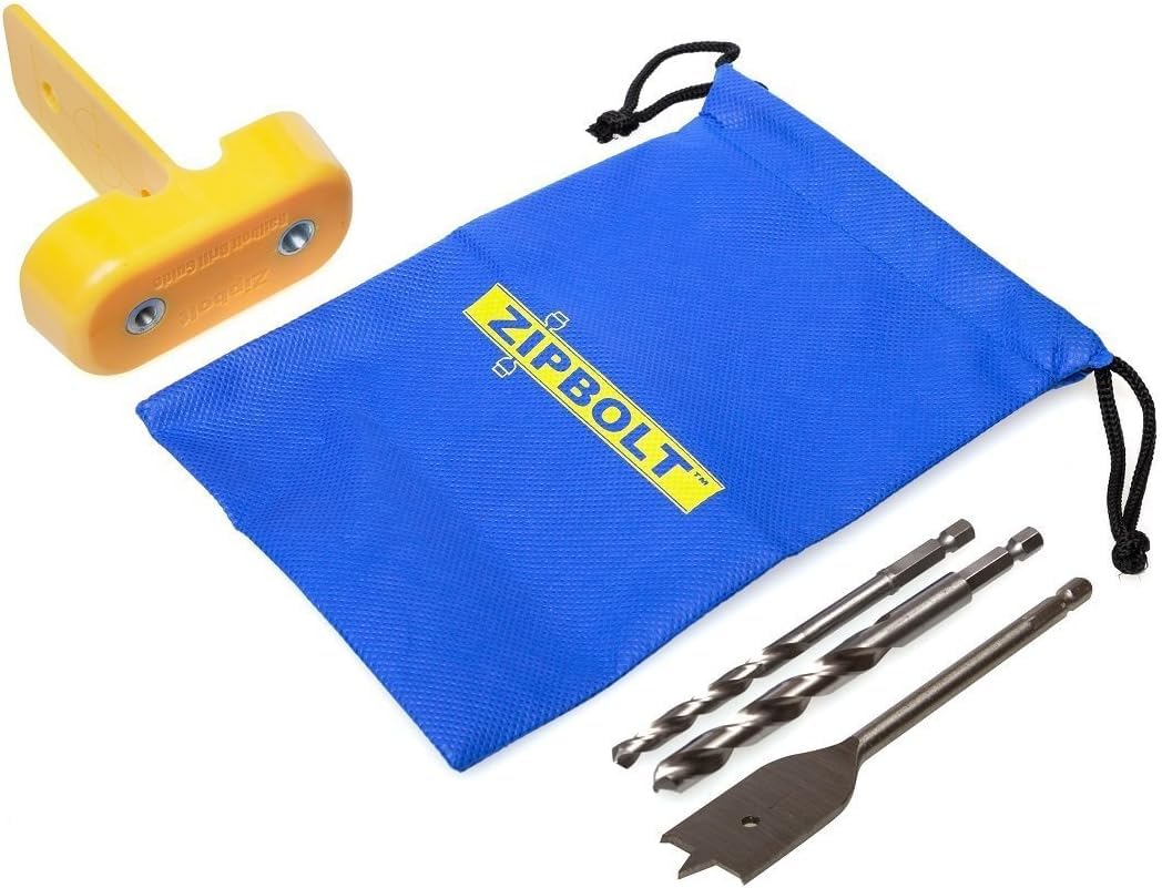 Zipbolt Railbolt Drill Guide side view highlighting durability and compact design for job-site use.