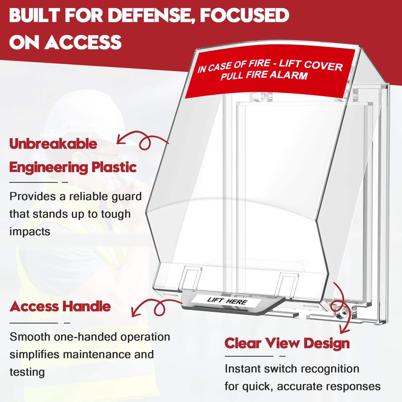 Zipcase Fire Alarm Cover installs with a simple snap-on