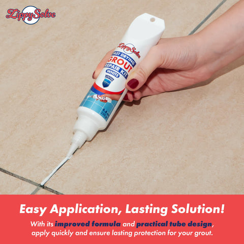 ZippySolve fast-drying waterproof grout for kitchens and showers