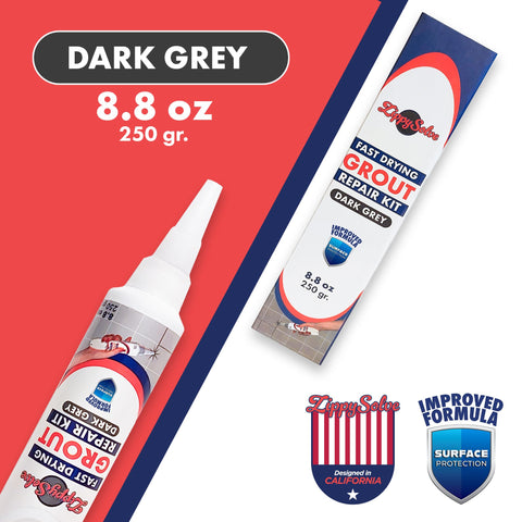 ZippySolve spatula with four corners enables precise grout application.