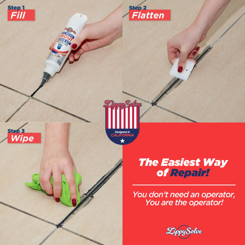 Vertical and horizontal surfaces receive a smooth, durable finish with ZippySolve.