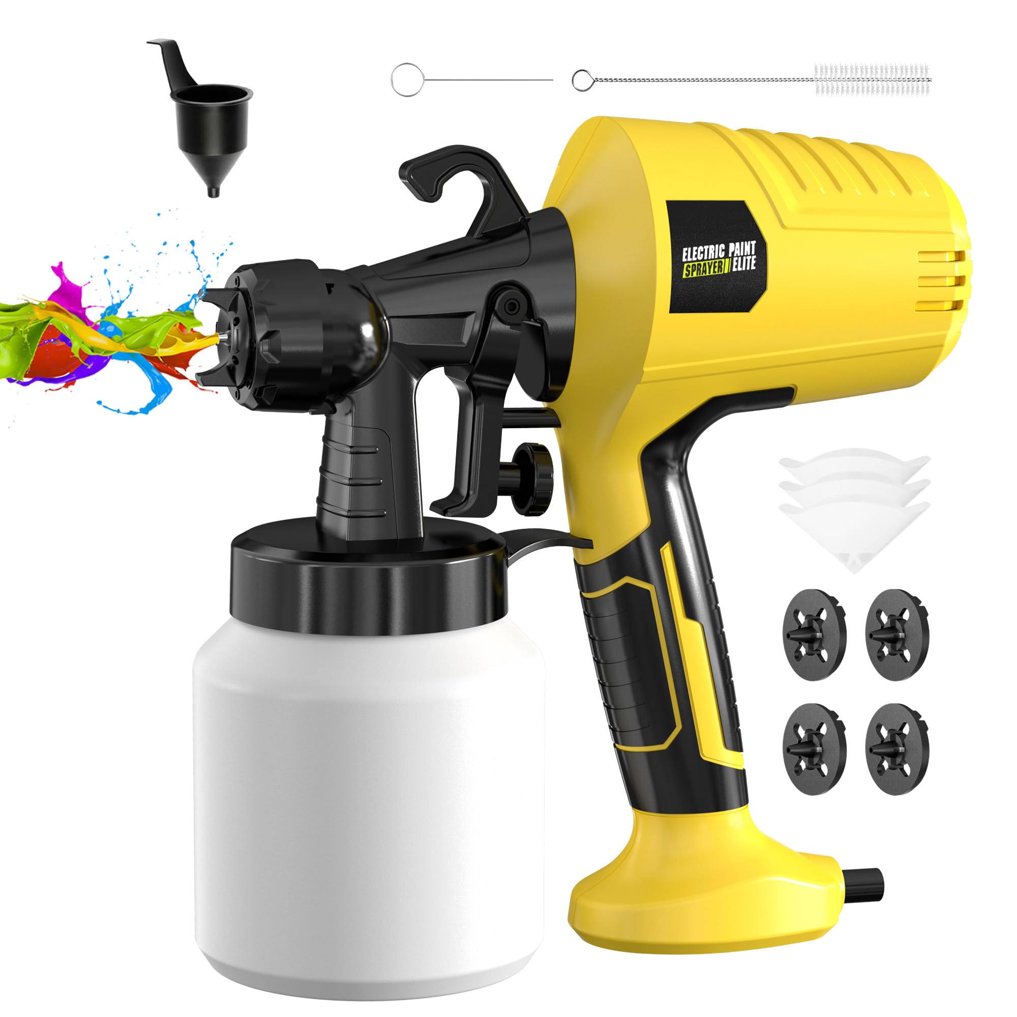 ZippyZebra paint sprayer 1000W front view offering even coverage for walls.