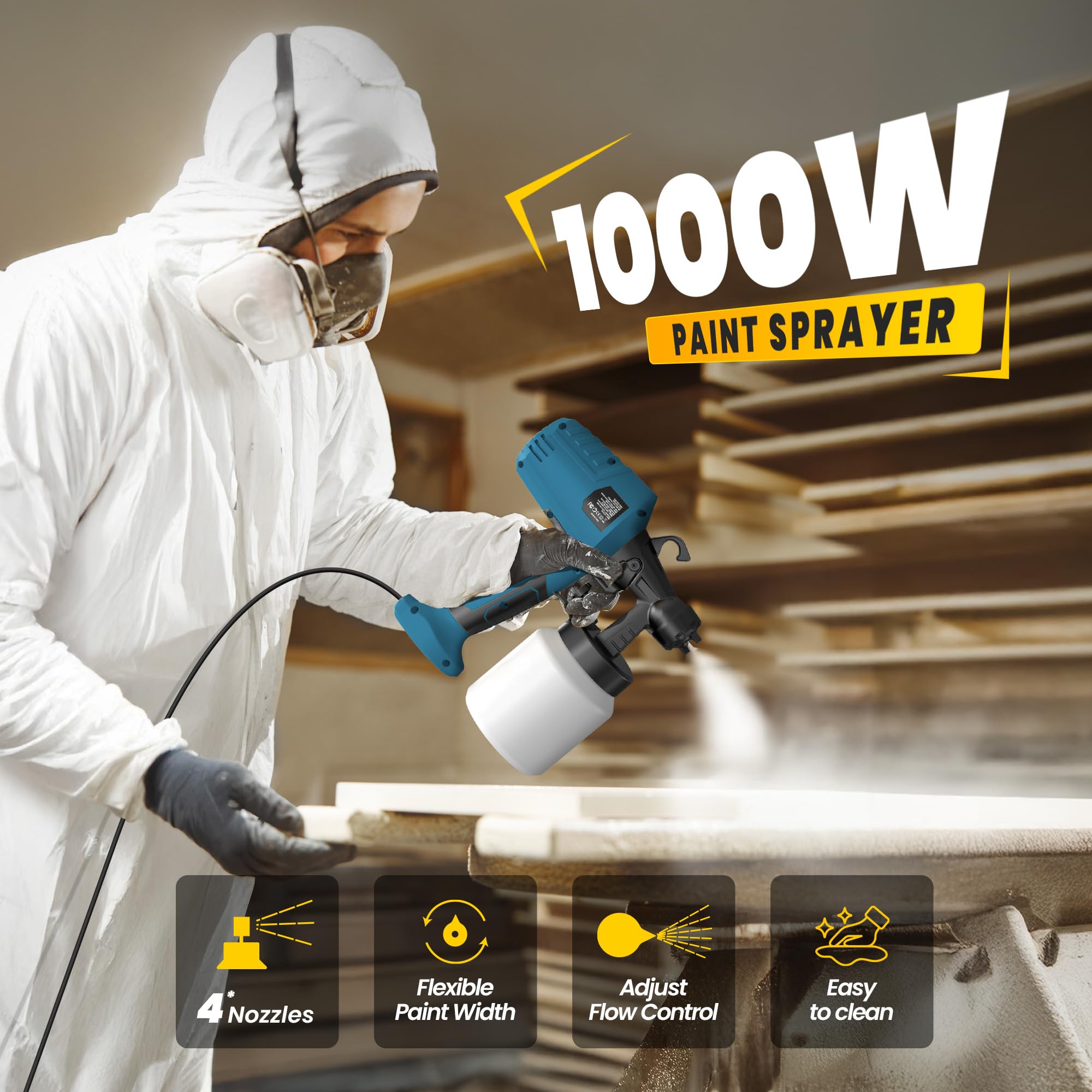 ZippyZebra spray nozzle kit with four sizes for versatile finishes