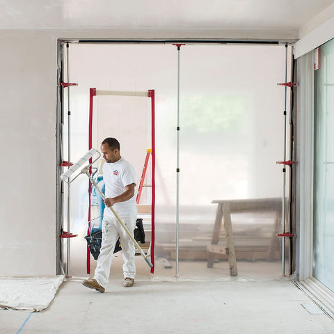 ZIPWALL zipper system performs in cool jobsite conditions.