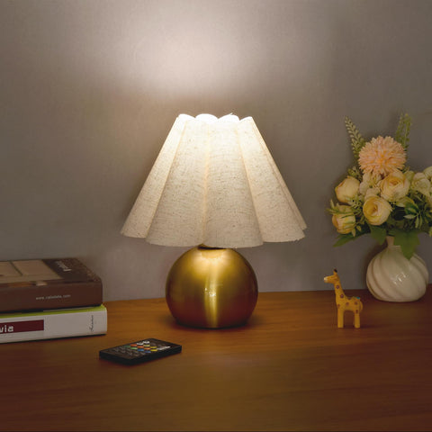 Ziqqeelam compact lamp fits small apartments while providing adequate illumination.