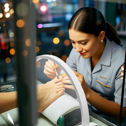 ZIRIKEDAI efficient lighting creates a tidy nail art workspace
