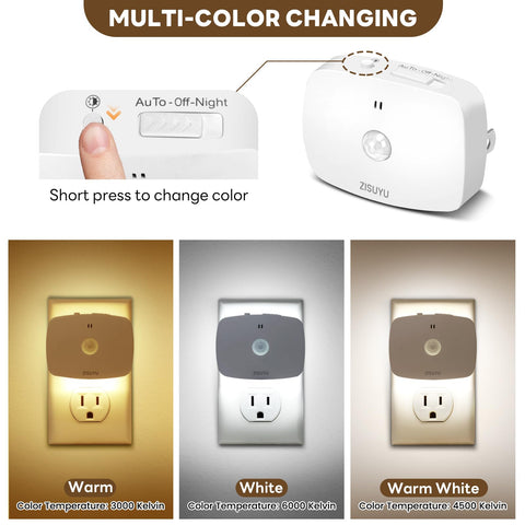 ZISUYU color-changing option creates warm or cool scenes in living spaces.