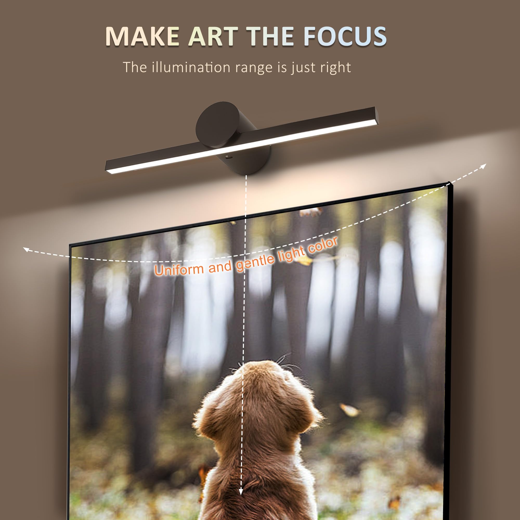 ZitoStory magnetic back picture light for easy, secure recharge