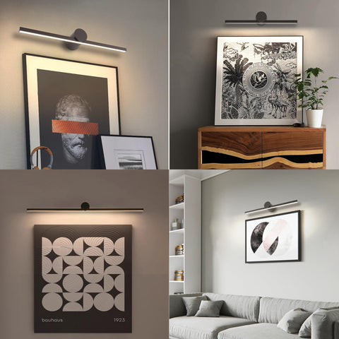 ZitoStory magnetic back wall light securely attaches to frames.