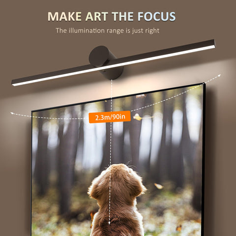 ZitoStory wireless dimmable art light adjusts color temperature for ambiance.