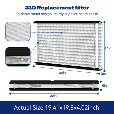 Ziuwery foldable design filter ready for easy storage.