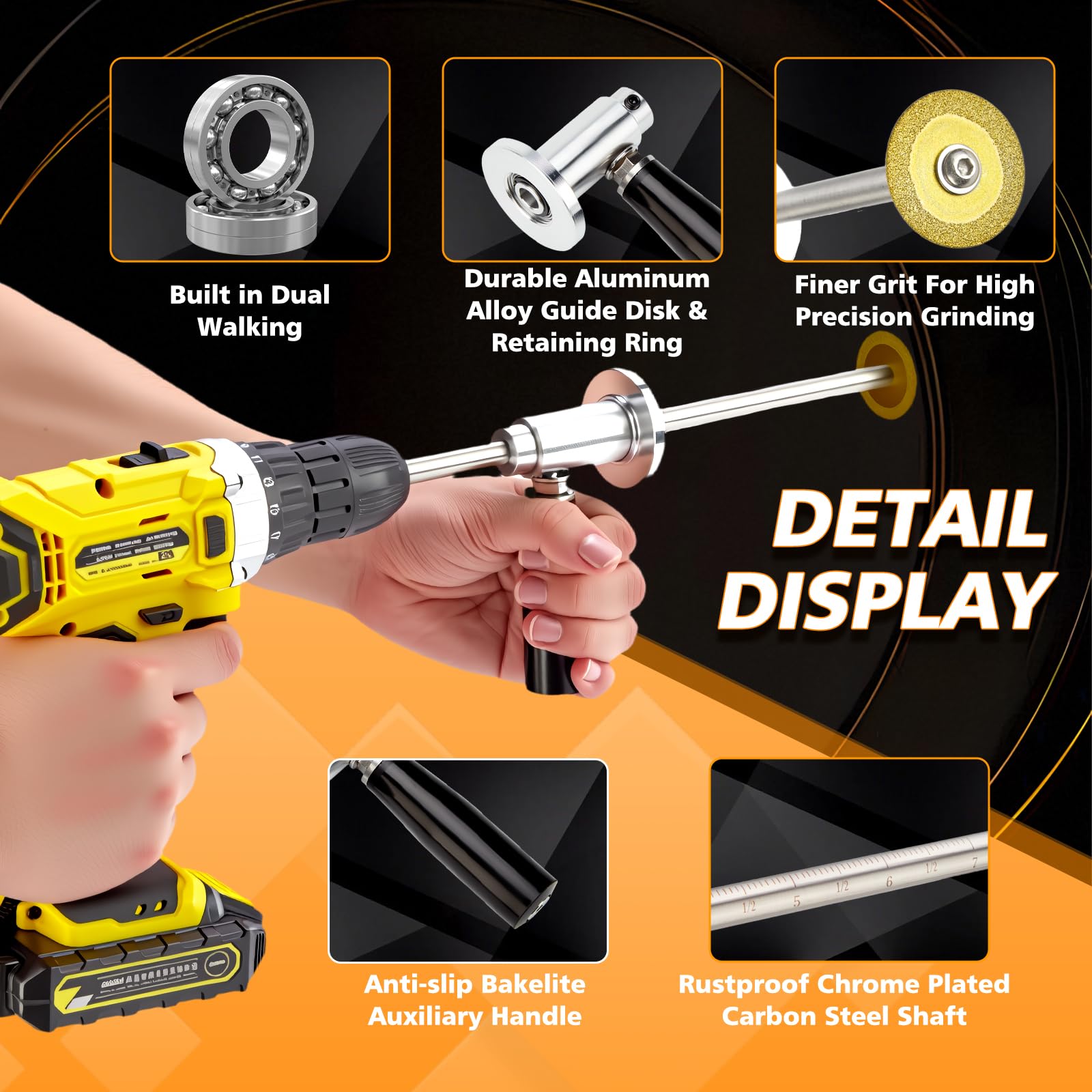 ZJFLNZYC stainless steel handle delivers durable support.